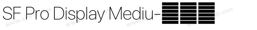 SF Pro Display Mediu字体转换